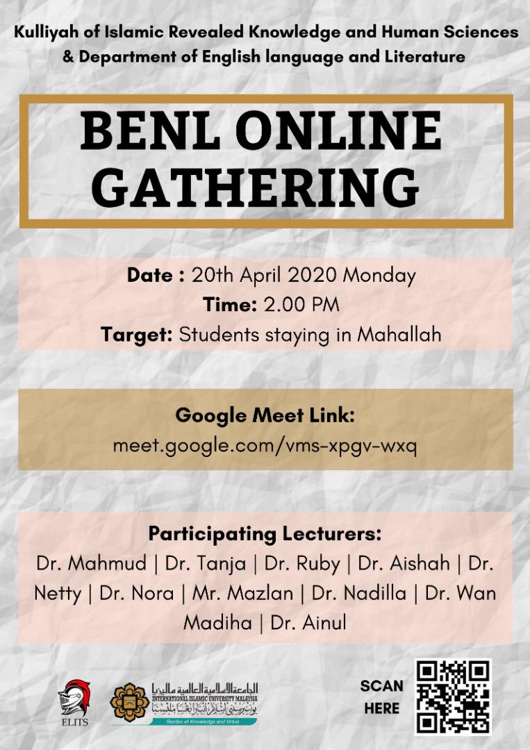 BENL Online Gathering