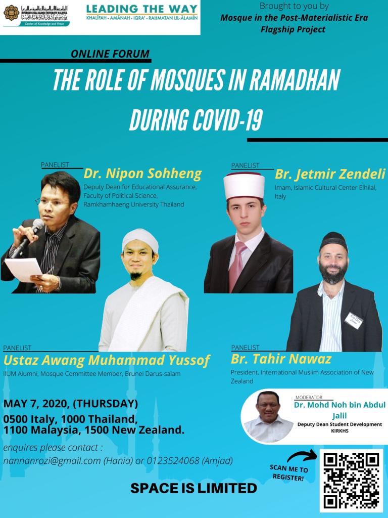 Online Forum: The Role of Mosques in Ramadhan During Covid-19