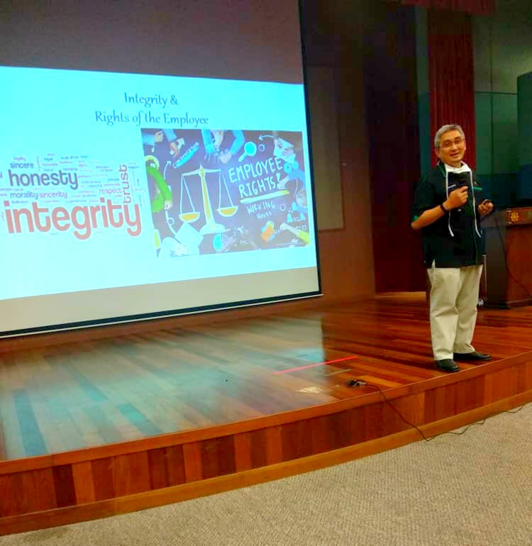 TALK ON INTEGRITY AND RIGHTS OF THE EMPLOYEE