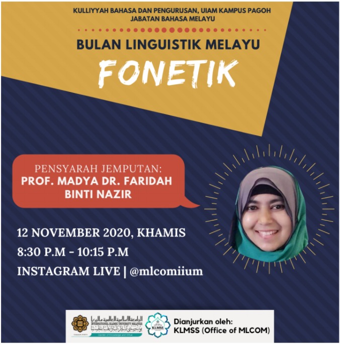 Bulan Linguistik Melayu : Fonetik