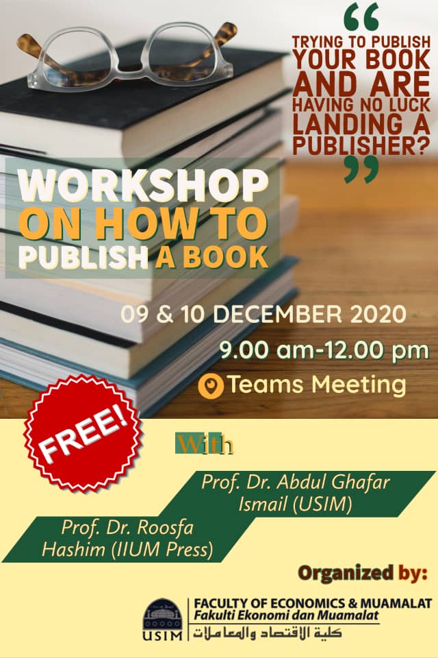 WORKSHOP ON HOW TO PUBLISH A BOOK