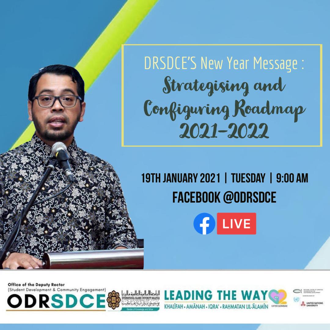 DRSDCE'S NEW YEAR MESSAGE : STRATEGISING AND CONFIGURING ROADMAP 2021 - 2022