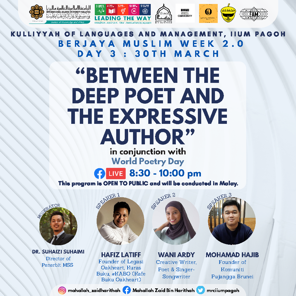 Berjaya Muslim Week 2.0 : Between The Deep Poet and The Expressive Author