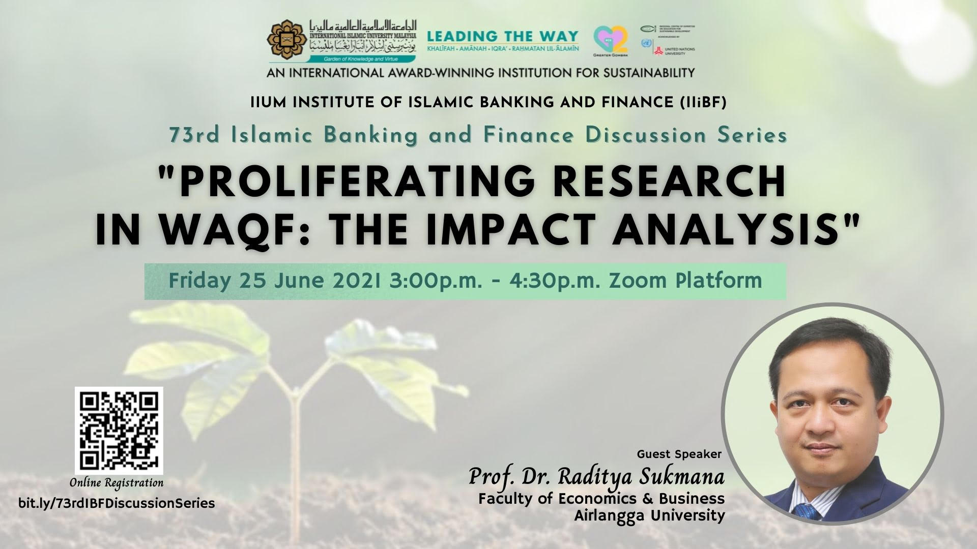 73rd ISLAMIC BANKING AND FINANCE DISCUSSION SERIES