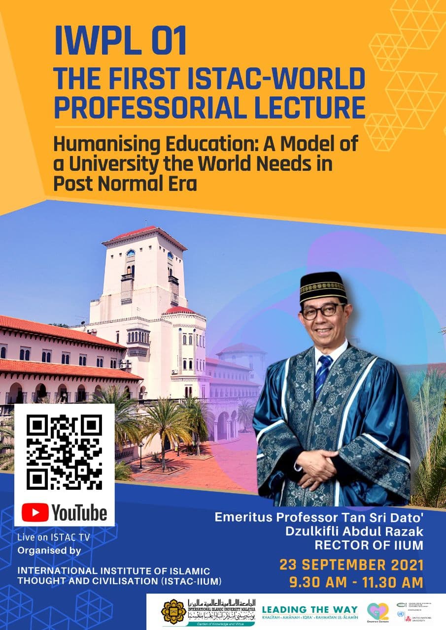 IWPL 01 - THE FIRST ISTAC-WORLD PROFESSORIAL LECTURE 