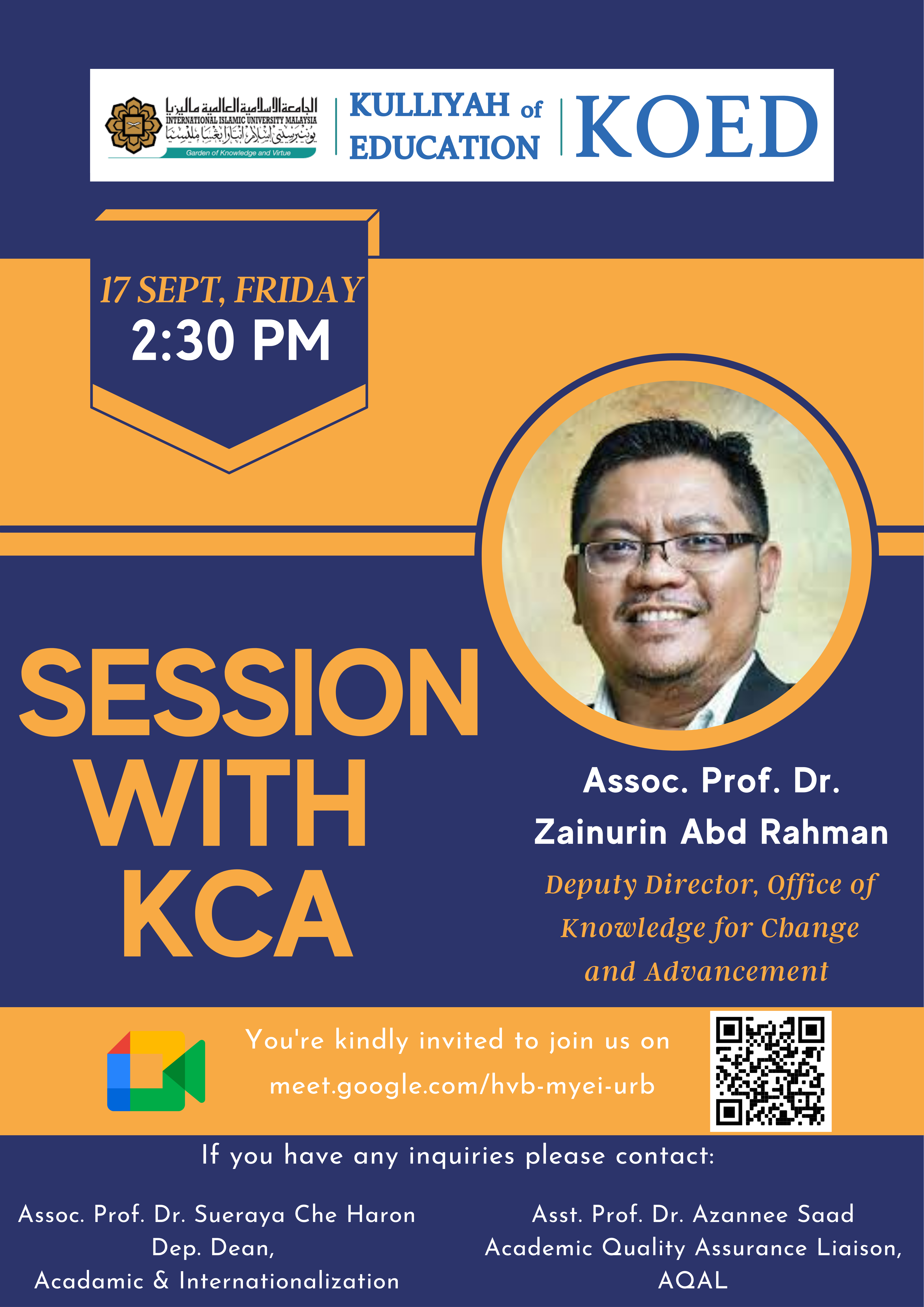 Session with KCA 
