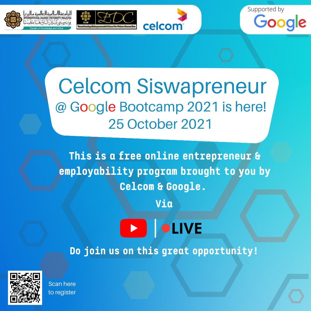 CELCOM Siswapreneur @ GOOGLE Bootcamp 2021
