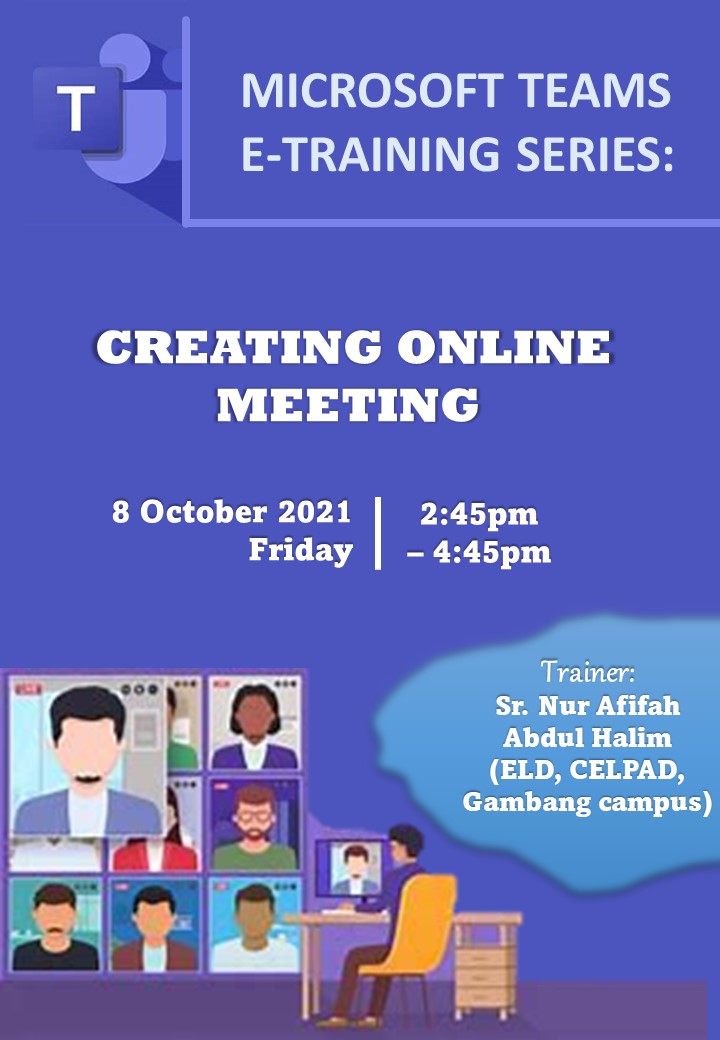MS Teams Training Series: Creating Online Meeting