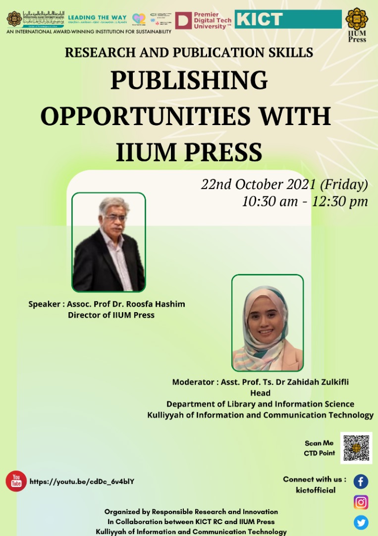 Publishing Opportunities With IIUM Press