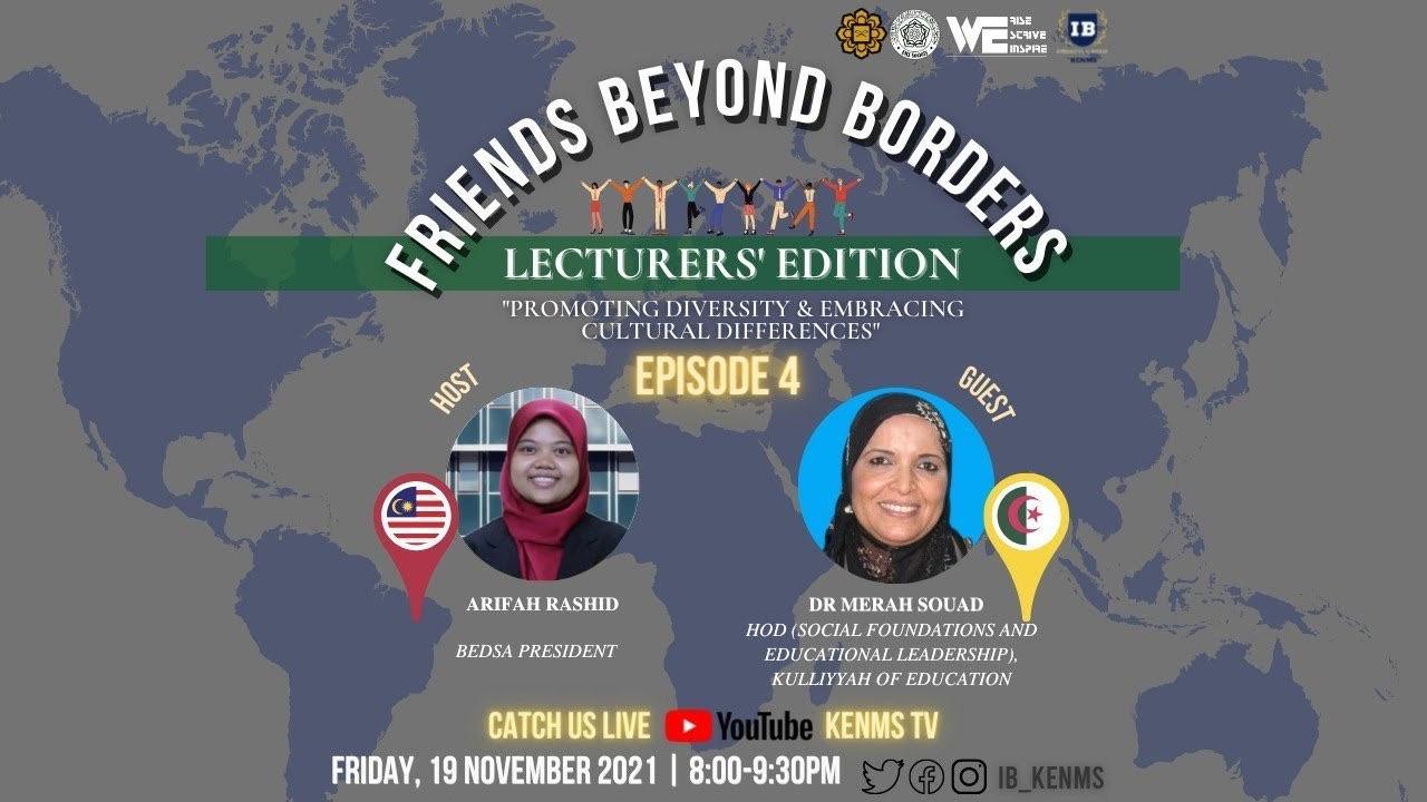 Friends Beyond Borders: Lecturers' Edition