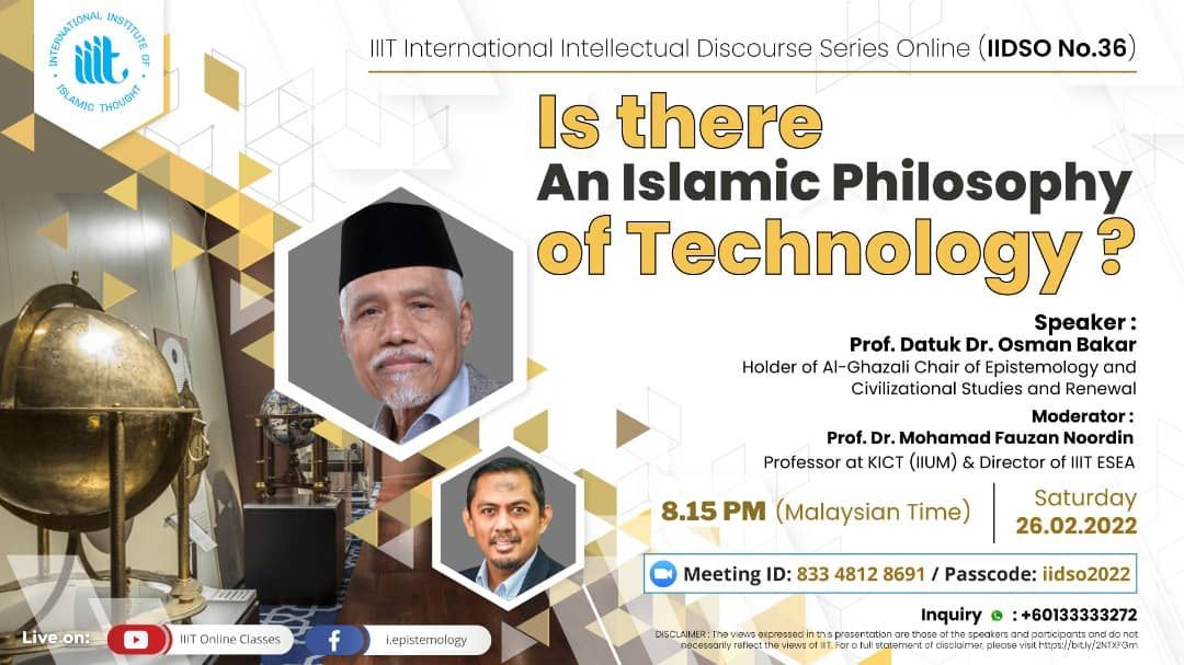 Is there an islamic philosophy of Technology 