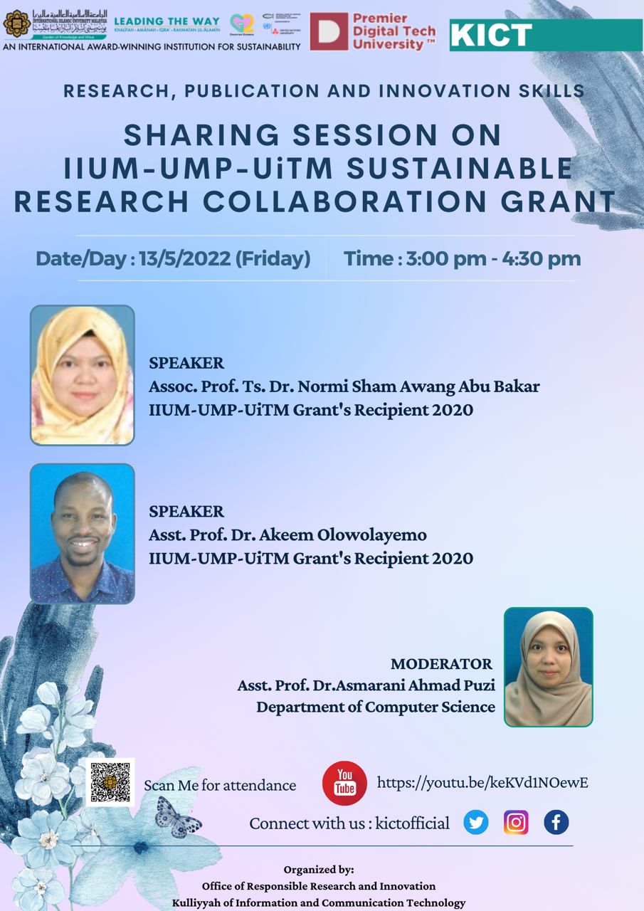 IIUM-UMP-UiTM Grant Sharing session