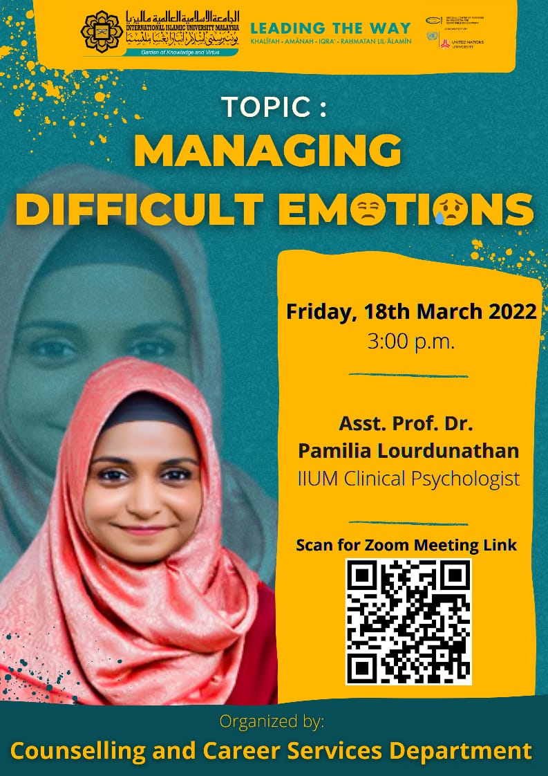 Topic:-Managing Difficult Emotions