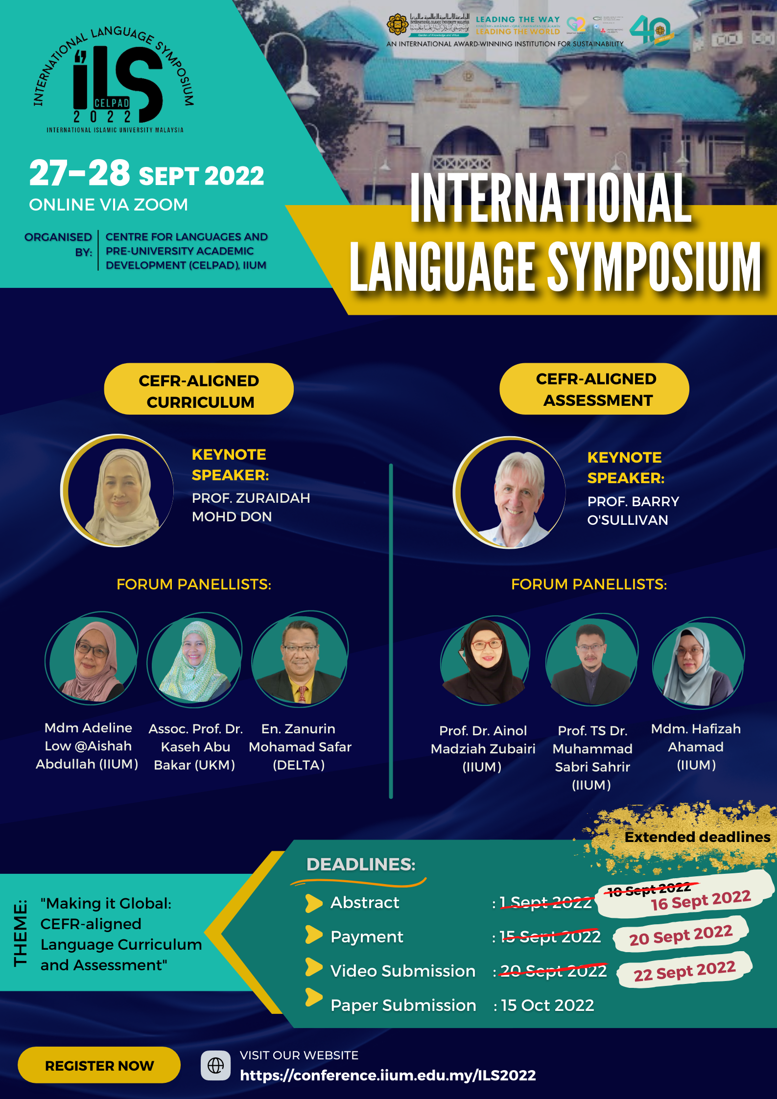 International Language Symposium (ILS) 2022 from 27th to 28th September 2022. 