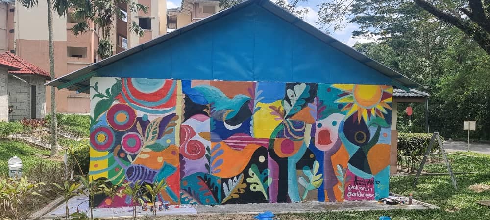 Global Peace Youth Fest (GYPF) 2022 : Mural Painting at Animal Shelter Mahallah Aminah