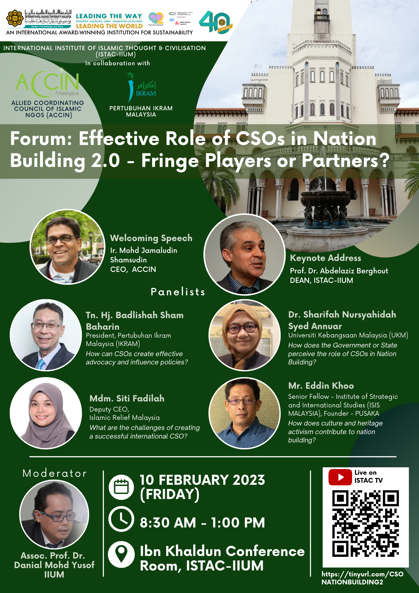 Forum: Effective Role of CSOs in Nation Building 2.0 - Fringe Players or Partners?
