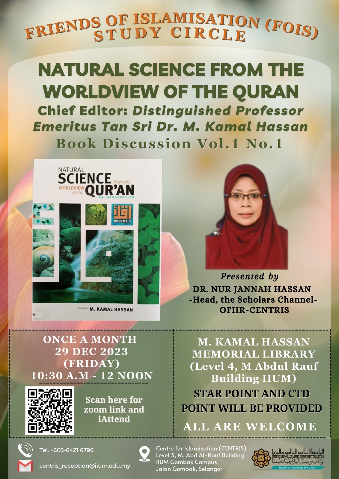 NATURAL SCIENCE FROM THE WORLDVIEW OF THE QUR'AN: AN INTRODUCTION, VOL. 1_, 