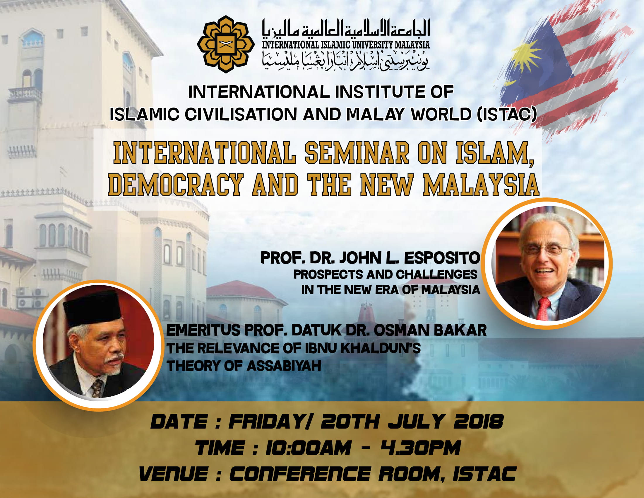 International Seminar on Islam, Democracy and the new Malaysia