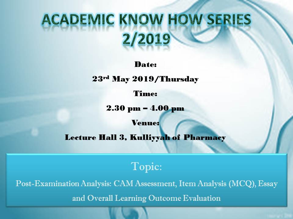 Academic Know-How Series - 2/2019