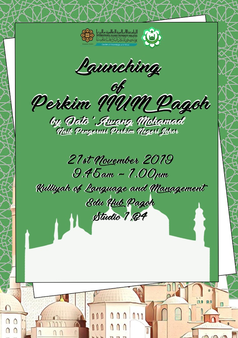 Launching of Perkim, IIUM Pagoh