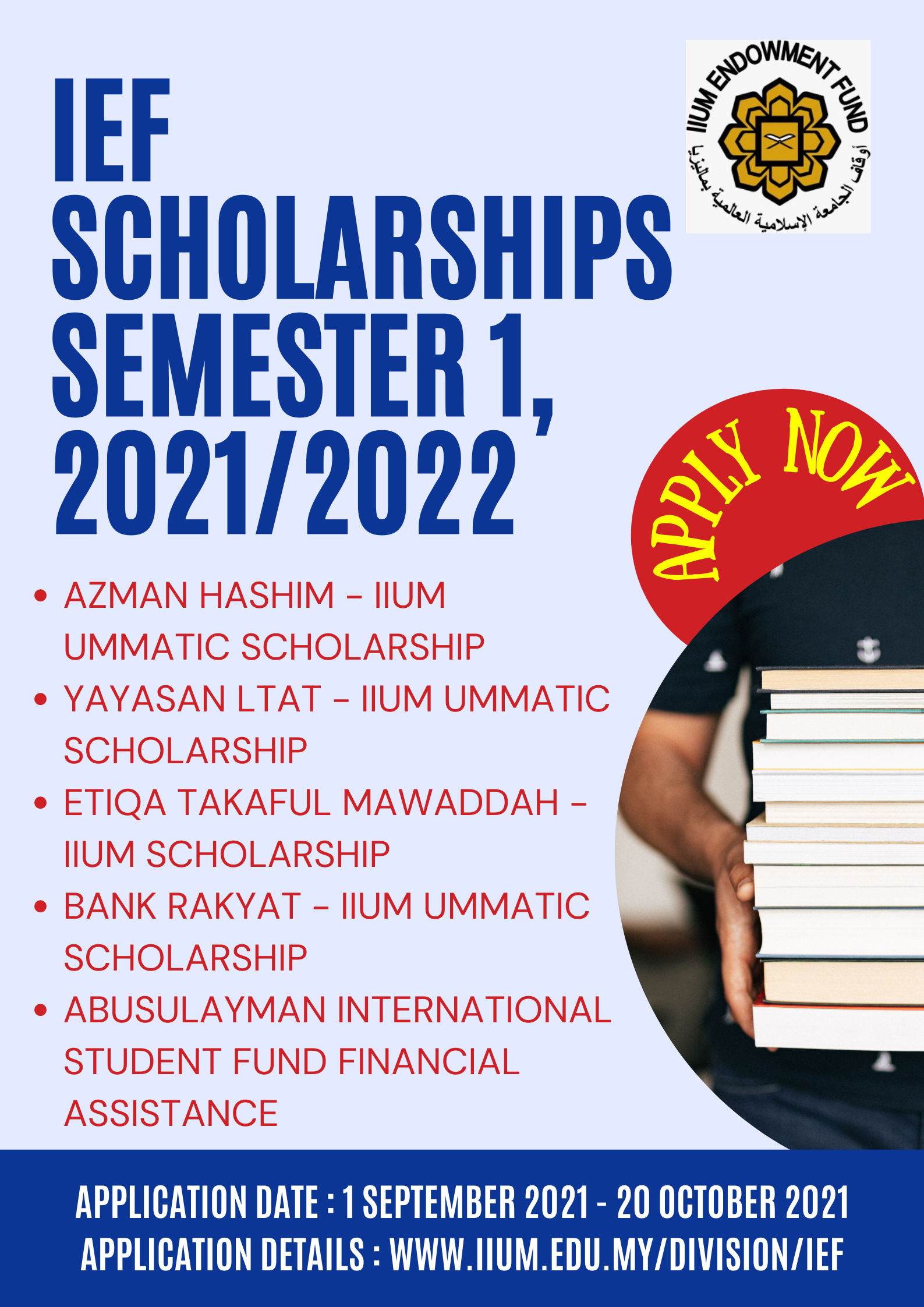 IEF Scholarship Semester 1 2021/2022