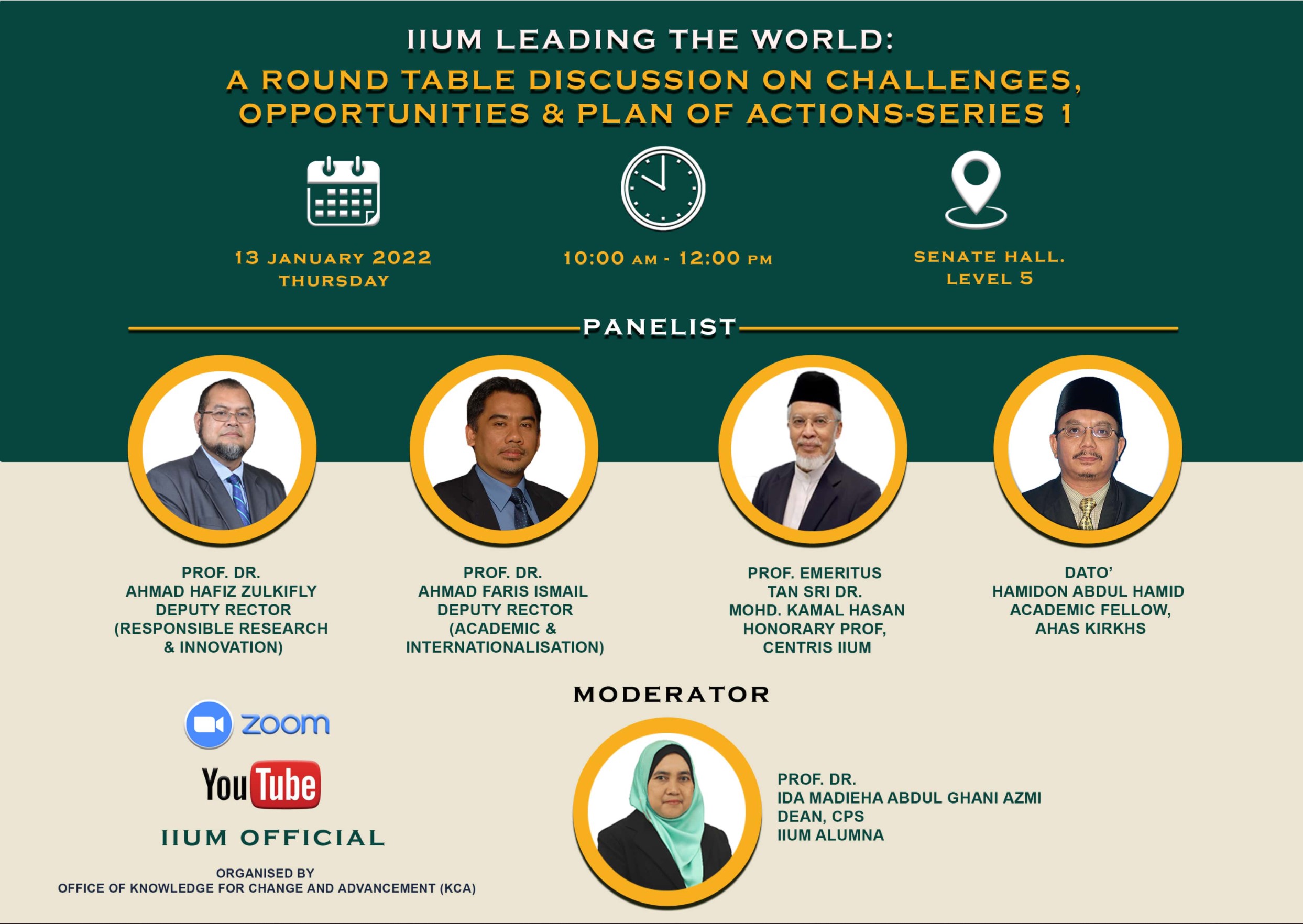 A ROUND TABLE DISCUSSION ON CHALLENGES, OPPORTUNITIES AND PLAN OF ACTIONS – SERIES 1