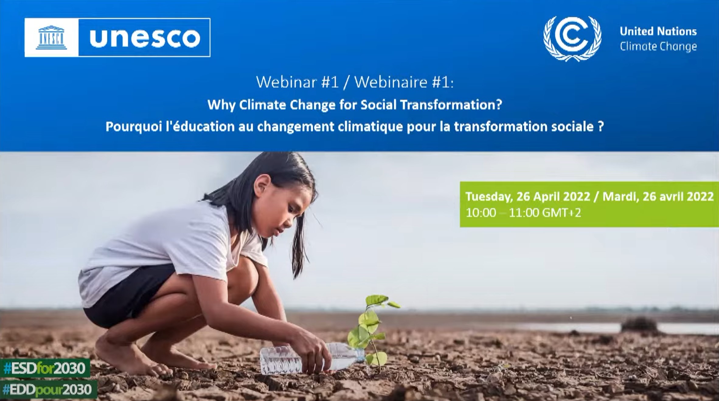 UNESCO Webinar #1 – Why Climate Change for Social Transformation